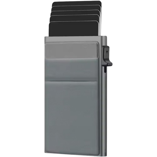 Porte-carte métal ultra-fin
