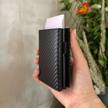 Porte-Carte Premium Carbon Fiber