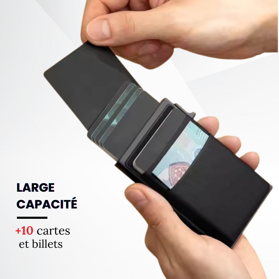 Porte-carte en métal ultra-fin